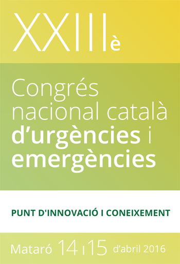 XXIII Congrés  nacional català d'urgències i emergències