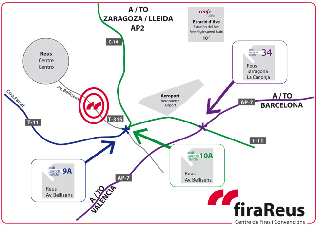 Mapa Fira Reus